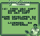 Jimmy Connors Tennis screenshot 3 for GameBoy